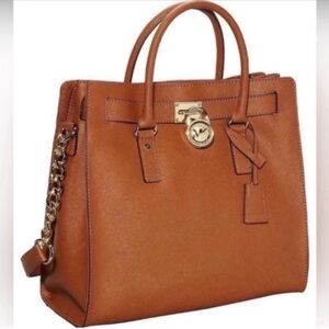 MICHAEL Michael Kors Hamilton Brown Satchel